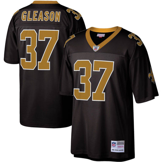 Men's Mitchell & Ness Steve Gleason Black New Orleans Saints Legacy Replica Jersey