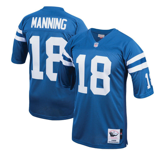 Men's Mitchell & Ness Peyton Manning Royal Indianapolis Colts 1998 Authentic Throwback Retired Player Jersey