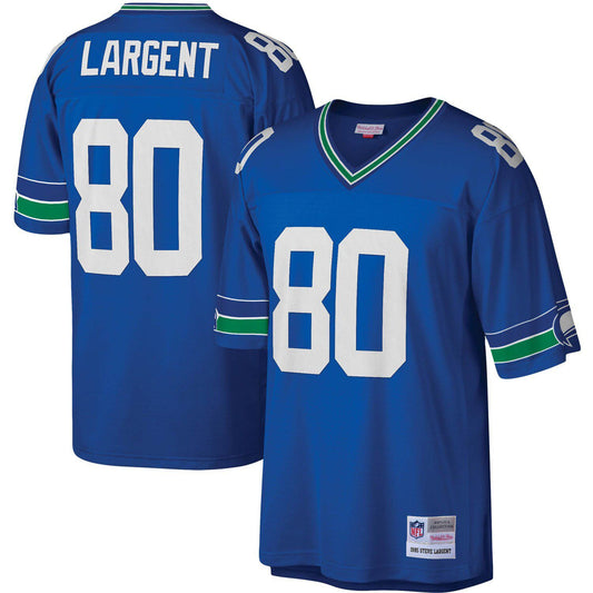 Men's Mitchell & Ness Steve Largent Royal Seattle Seahawks Legacy Replica Jersey