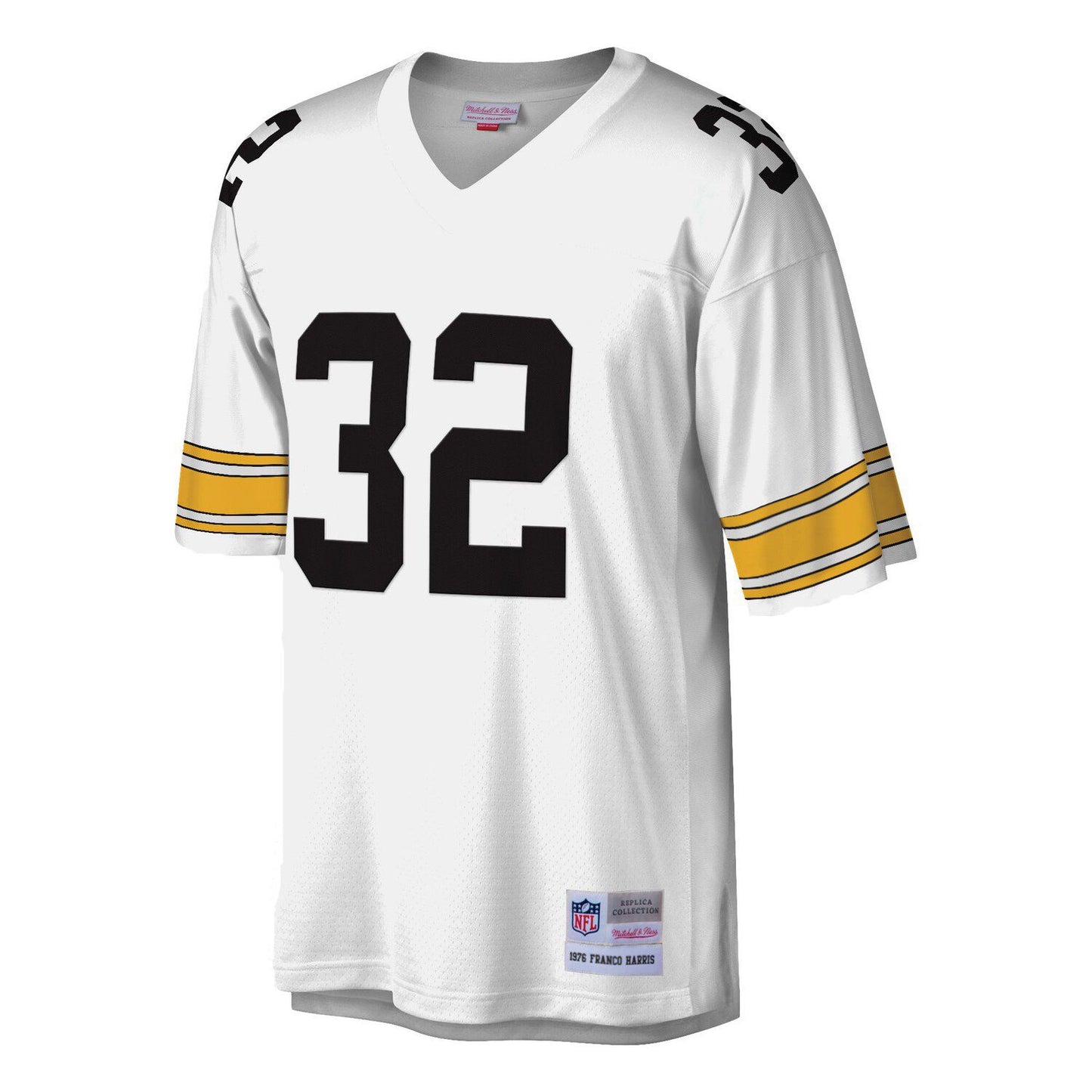 Men's Mitchell & Ness Franco Harris White Pittsburgh Steelers Legacy Replica Jersey