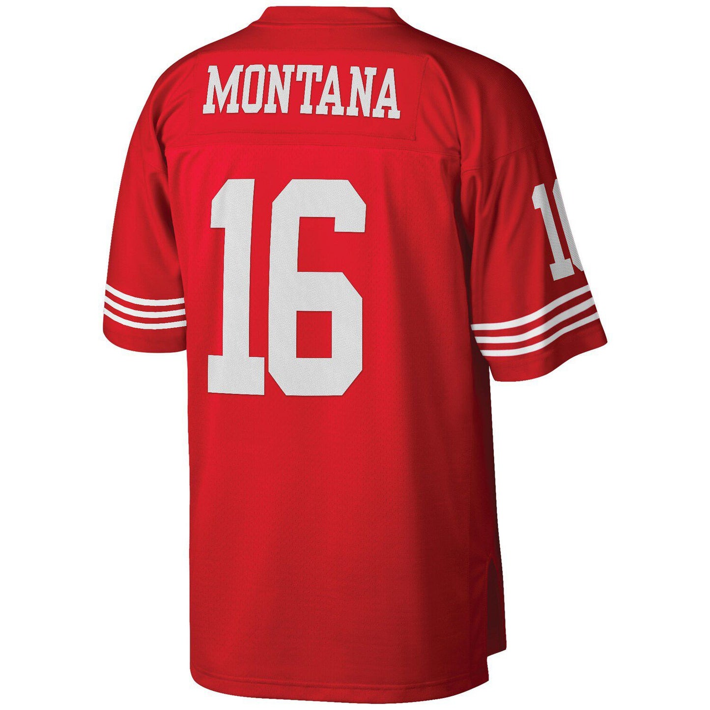 Men's Mitchell & Ness Joe Montana Scarlet San Francisco 49ers Big & Tall 1990 Retired Player Replica Jersey