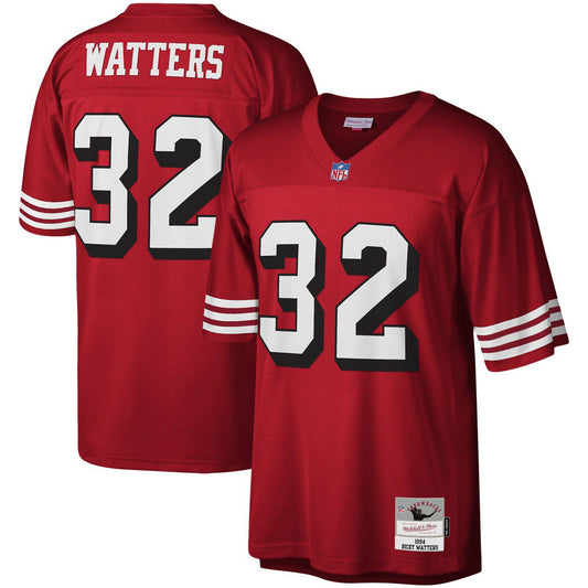 Men's Mitchell & Ness Ricky Watters Scarlet San Francisco 49ers Legacy Replica Jersey