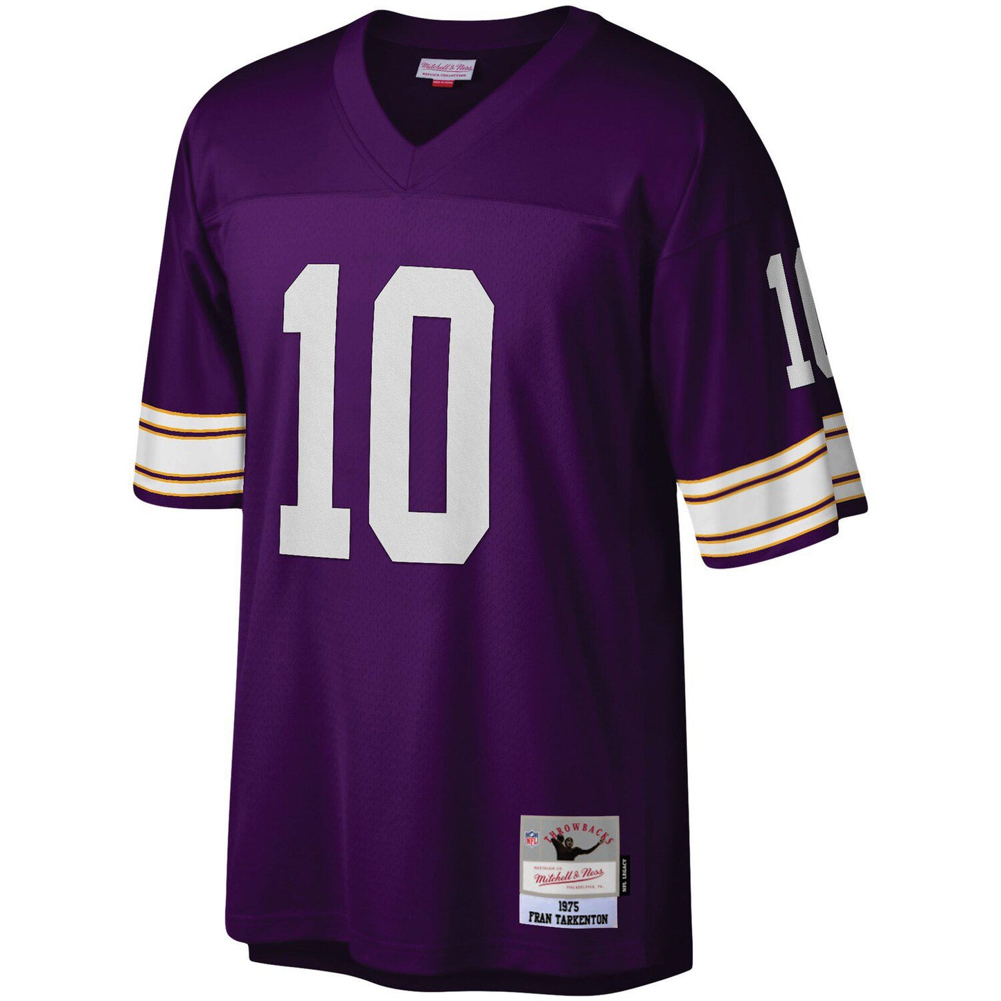 Men's Mitchell & Ness Fran Tarkenton Purple Minnesota Vikings Legacy Replica Jersey