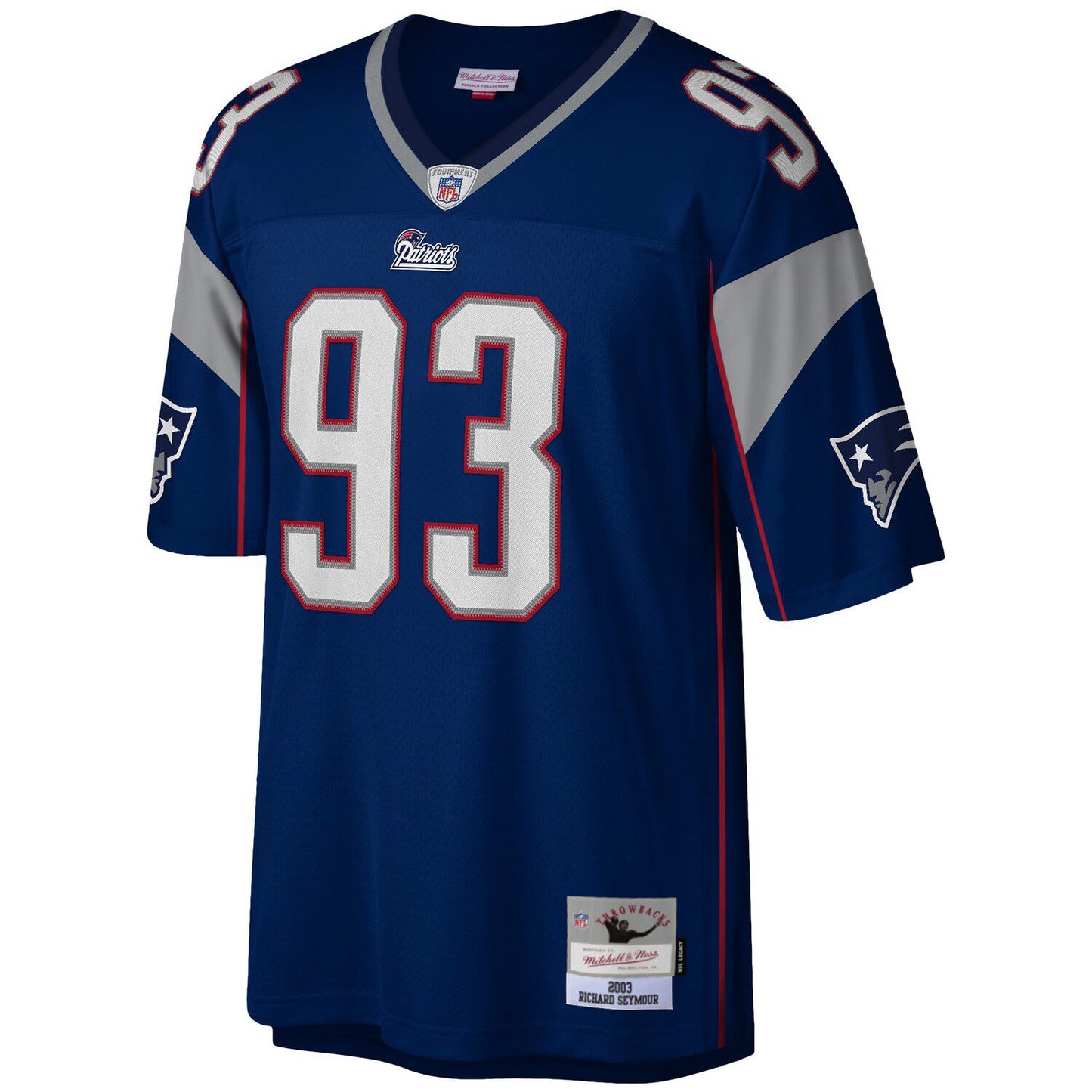 Men's Mitchell & Ness Richard Seymour Navy New England Patriots Legacy Replica Jersey