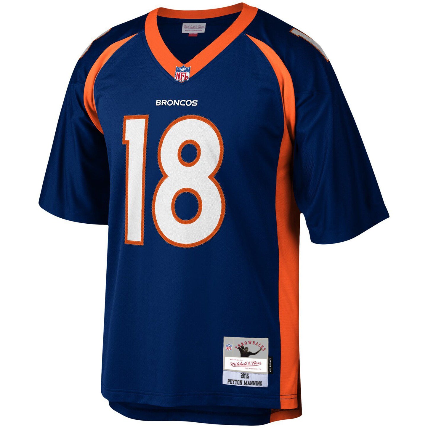 Men's Mitchell & Ness Peyton Manning Navy Denver Broncos Legacy Replica Jersey