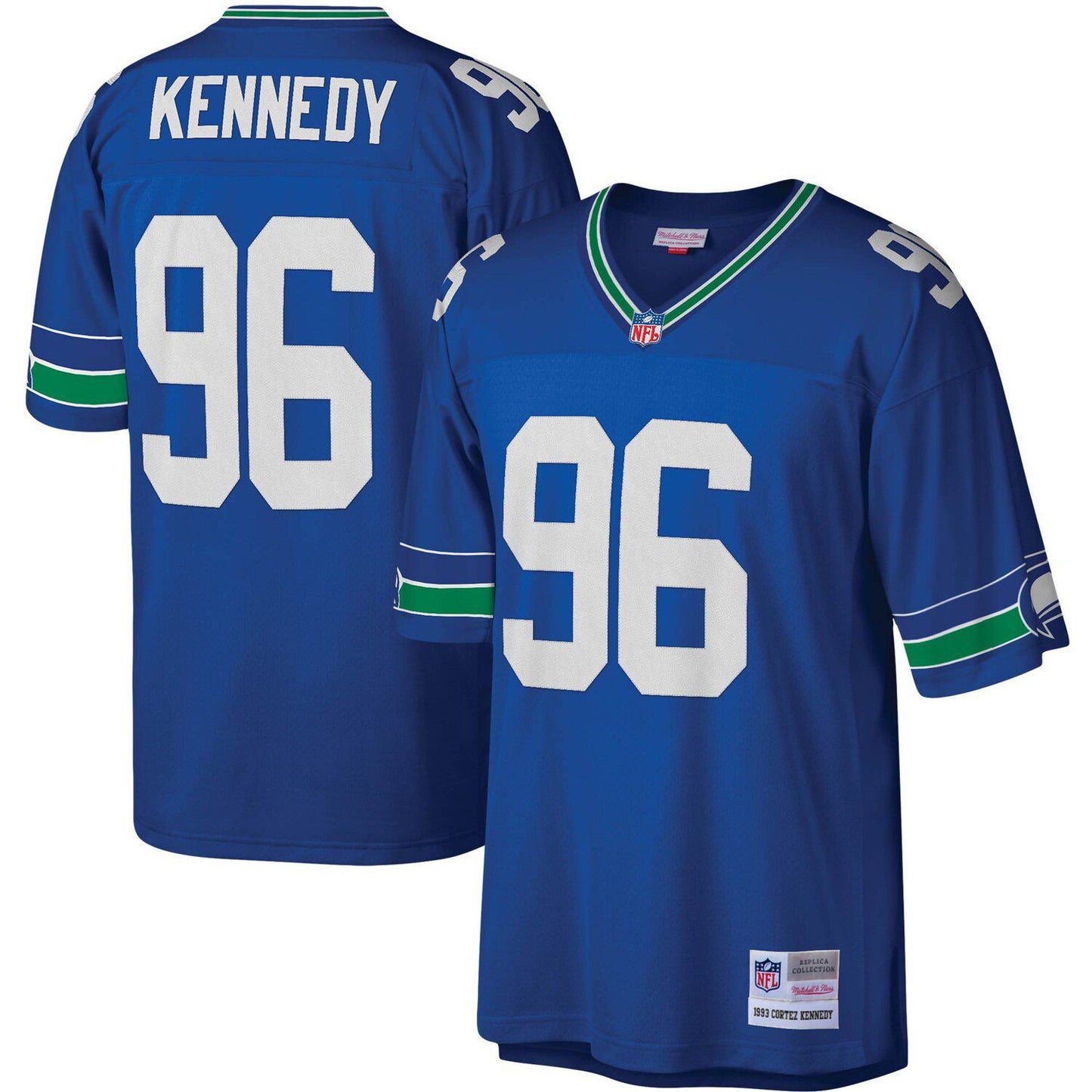 Men's Mitchell & Ness Cortez Kennedy Royal Seattle Seahawks Legacy Replica Jersey