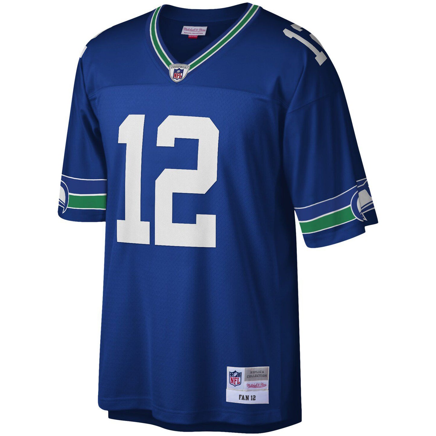 Men's Mitchell & Ness 12s Royal Seattle Seahawks Legacy Replica Jersey