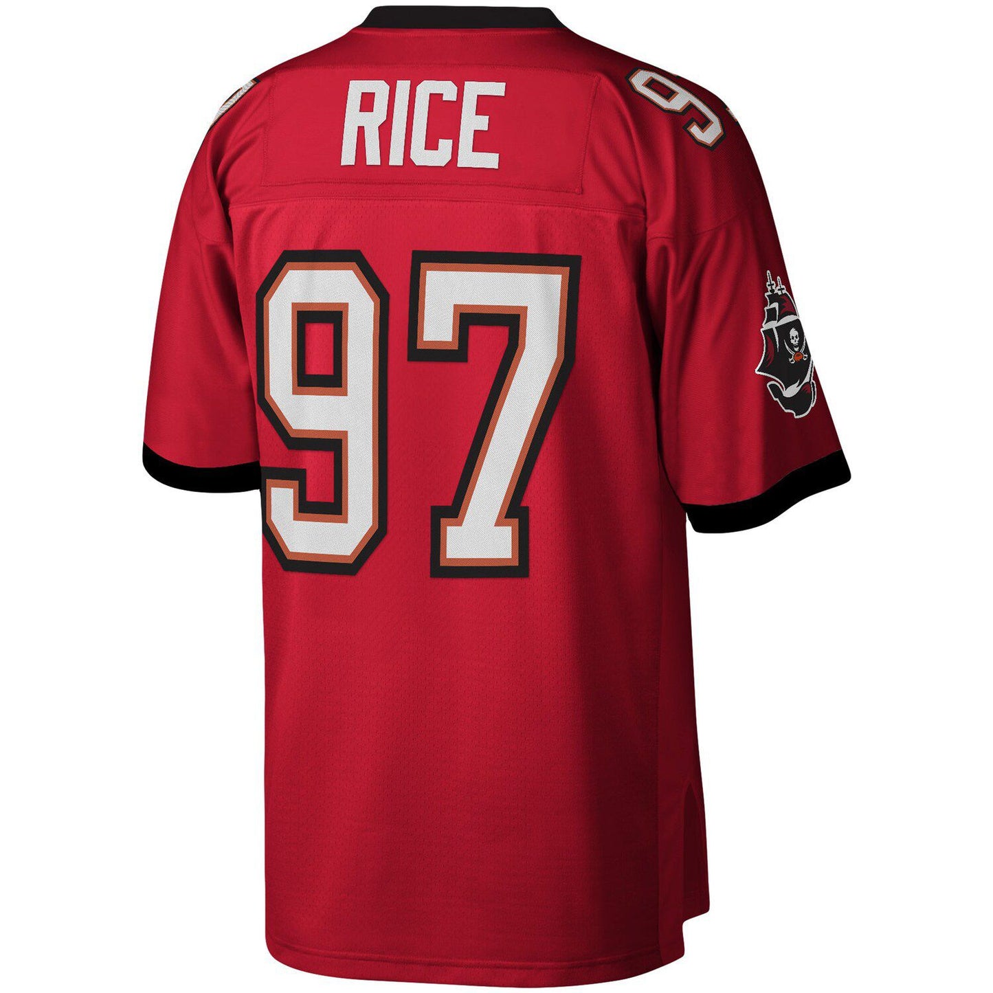 Men's Mitchell & Ness Simeon Rice Red Tampa Bay Buccaneers Legacy Replica Jersey