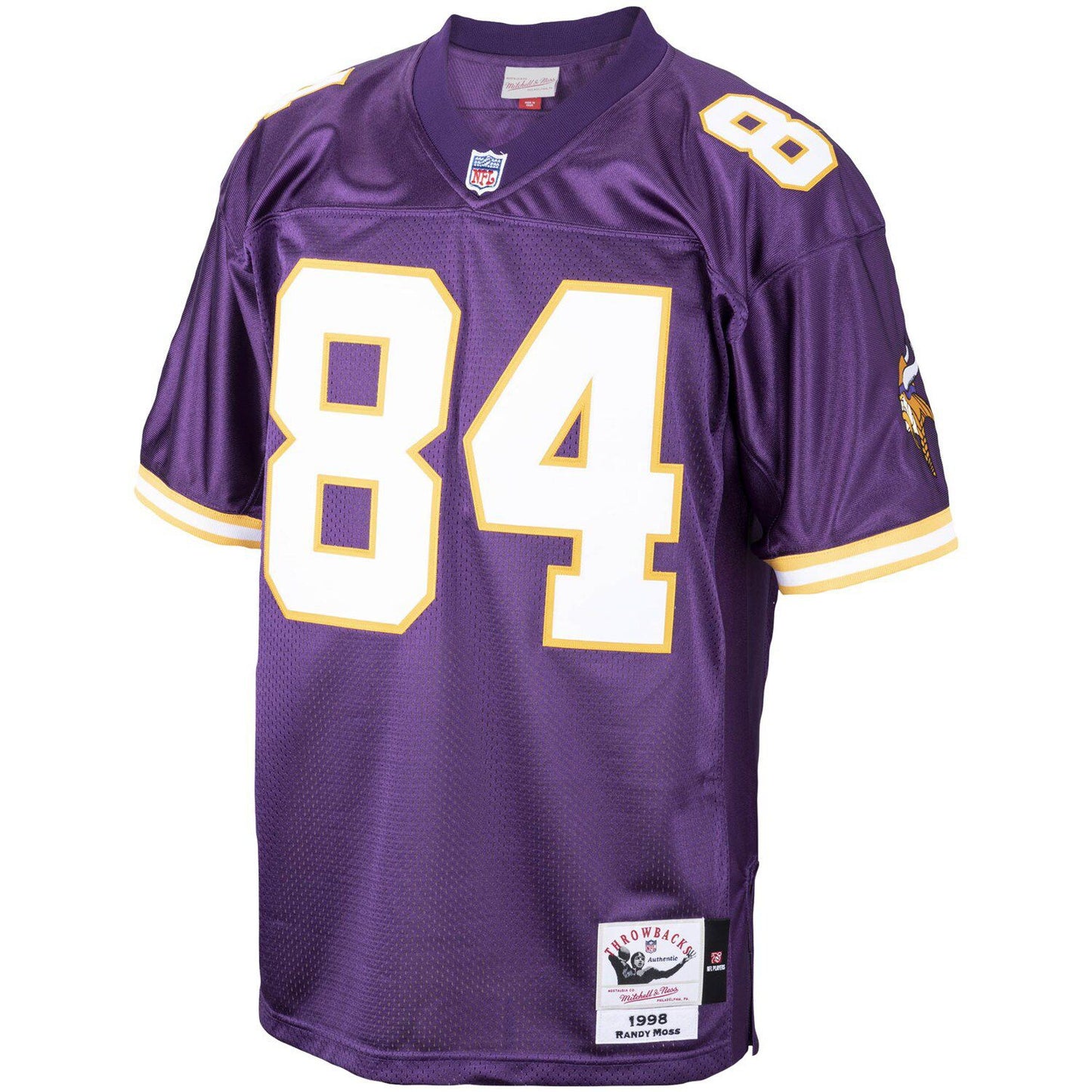 Men's Mitchell & Ness Randy Moss Purple Minnesota Vikings 1998 Authentic Throwback Retired Player Jersey