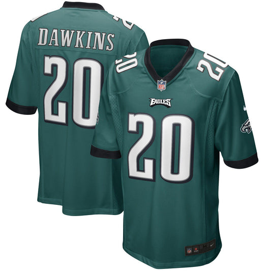 Men's Nike Brian Dawkins Midnight Green Philadelphia Eagles Game Retired Player Jersey