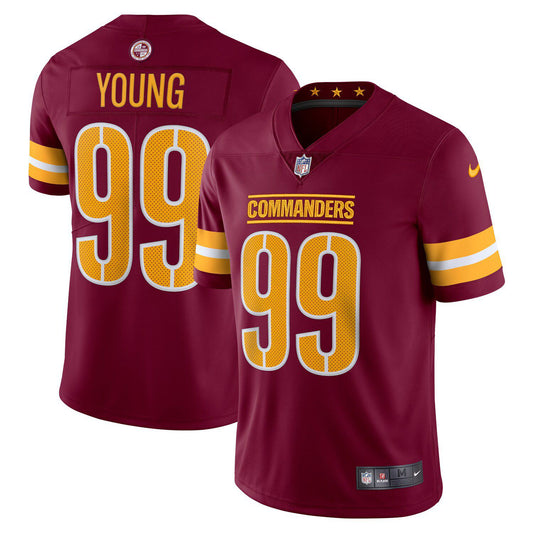 Men's Nike Chase Young Burgundy Washington Commanders Vapor Limited Jersey