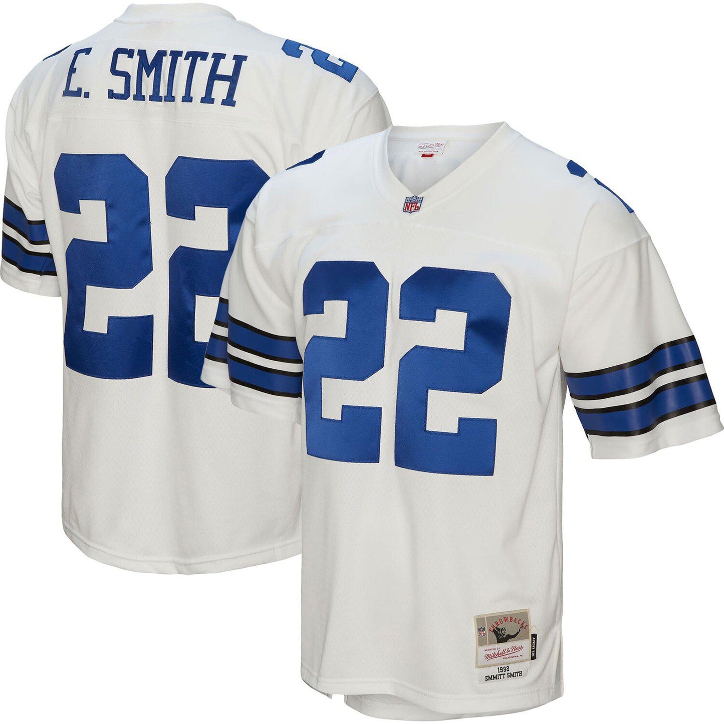 Men's Mitchell & Ness Emmitt Smith White Dallas Cowboys 1992 Legacy Replica Jersey