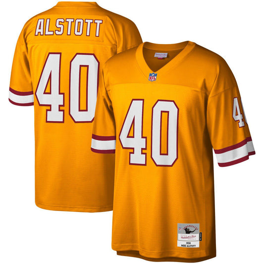 Men's Mitchell & Ness Mike Alstott Orange Tampa Bay Buccaneers Big & Tall 1996 Retired Player Replica Jersey