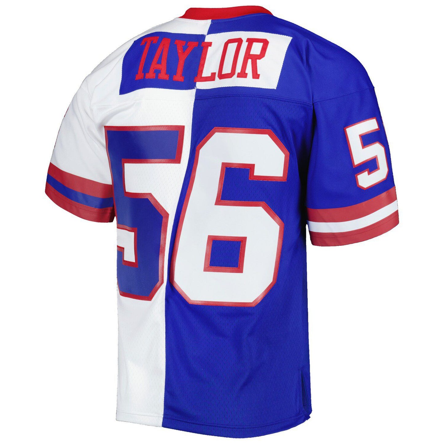 Men's Mitchell & Ness Lawrence Taylor Royal/White New York Giants 1986 Split Legacy Replica Jersey