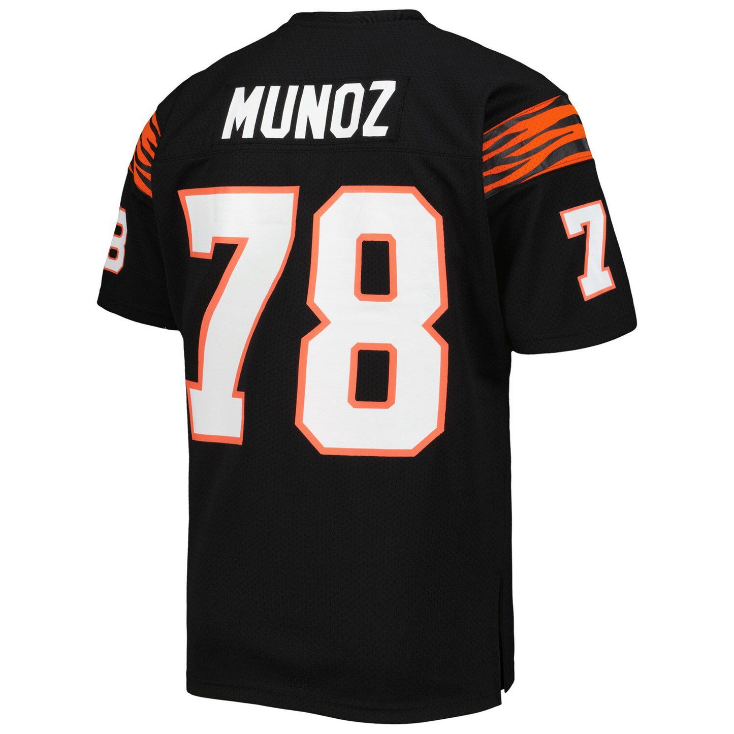 Men's Mitchell & Ness Anthony Munoz Black Cincinnati Bengals 1981 Authentic Retired Player Jersey