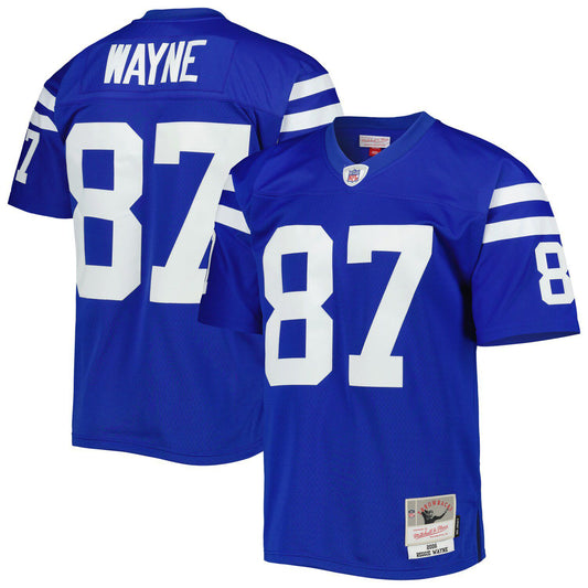 Men's Mitchell & Ness Reggie Wayne Royal Indianapolis Colts 2006 Legacy Replica Jersey