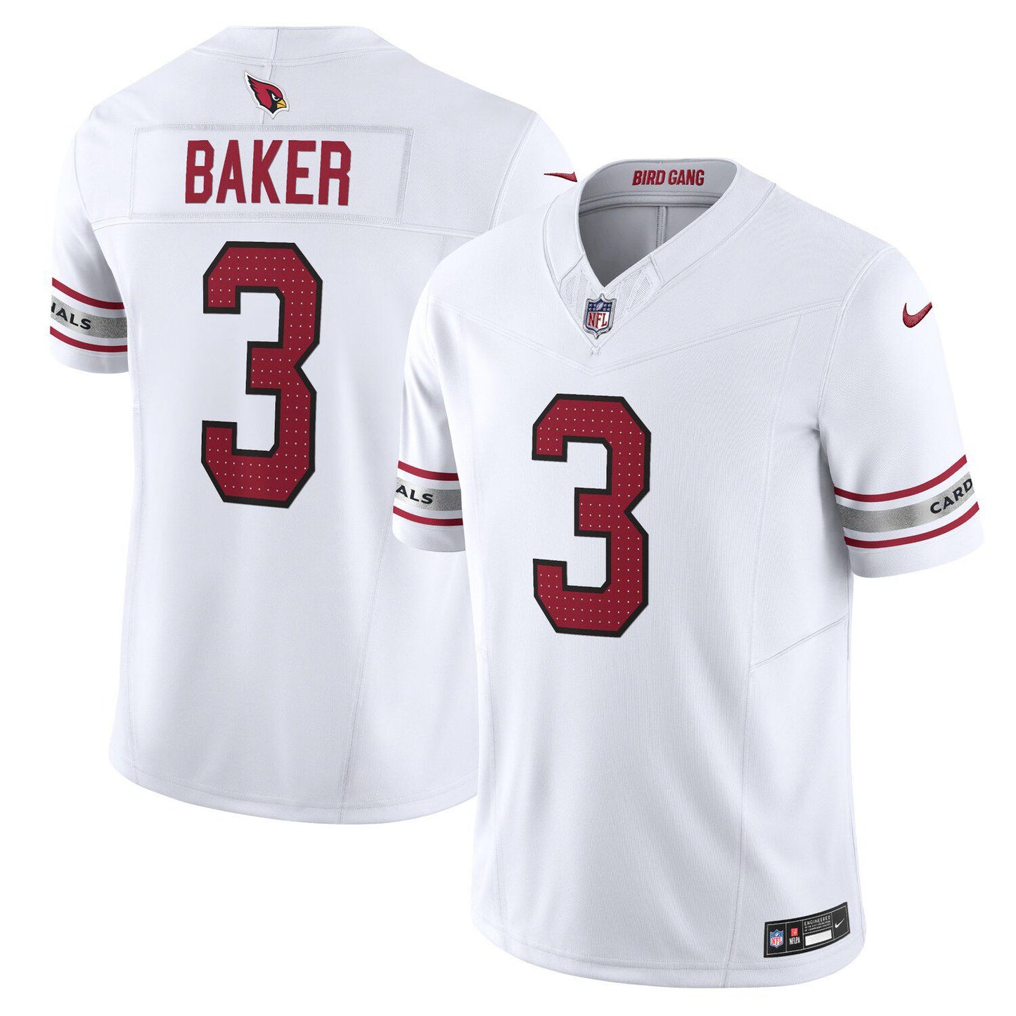 Men's Nike Budda Baker White Arizona Cardinals Vapor F.U.S.E. Limited Jersey