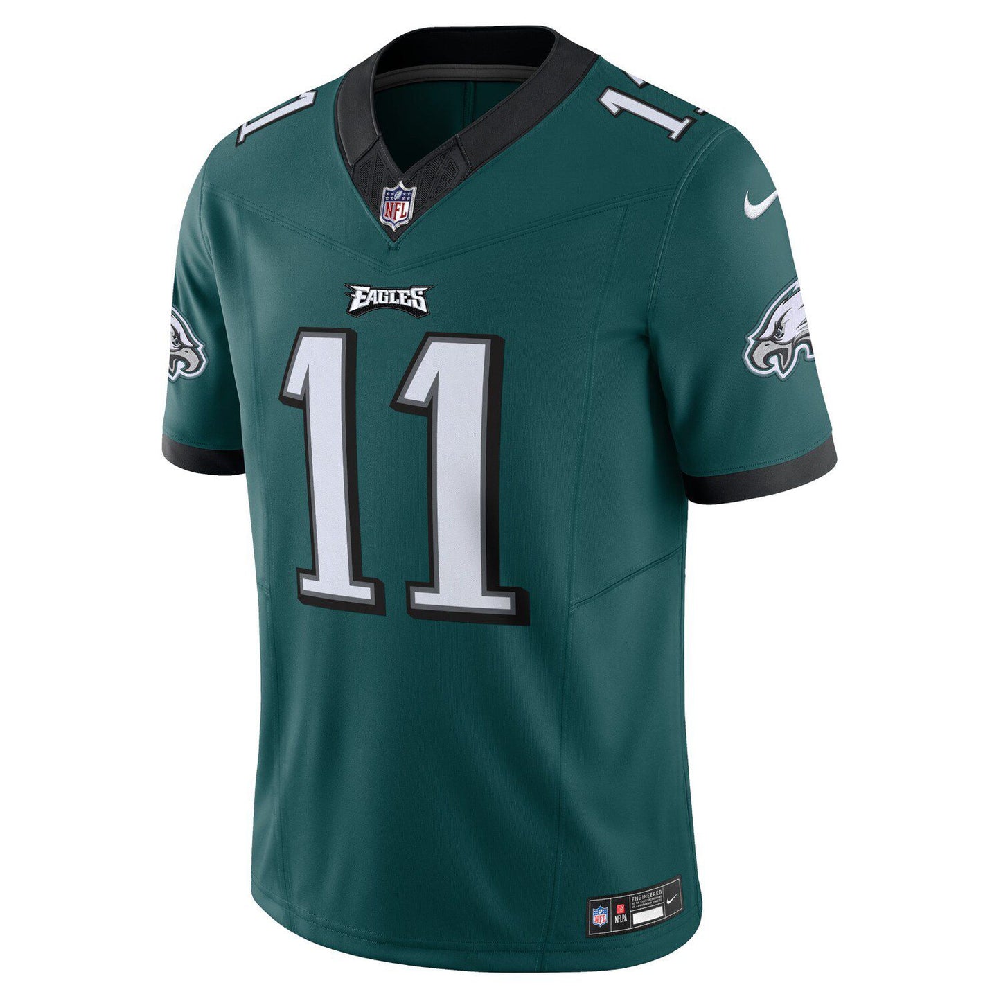 Men's Nike A.J. Brown Midnight Green Philadelphia Eagles Vapor F.U.S.E. Limited  Jersey