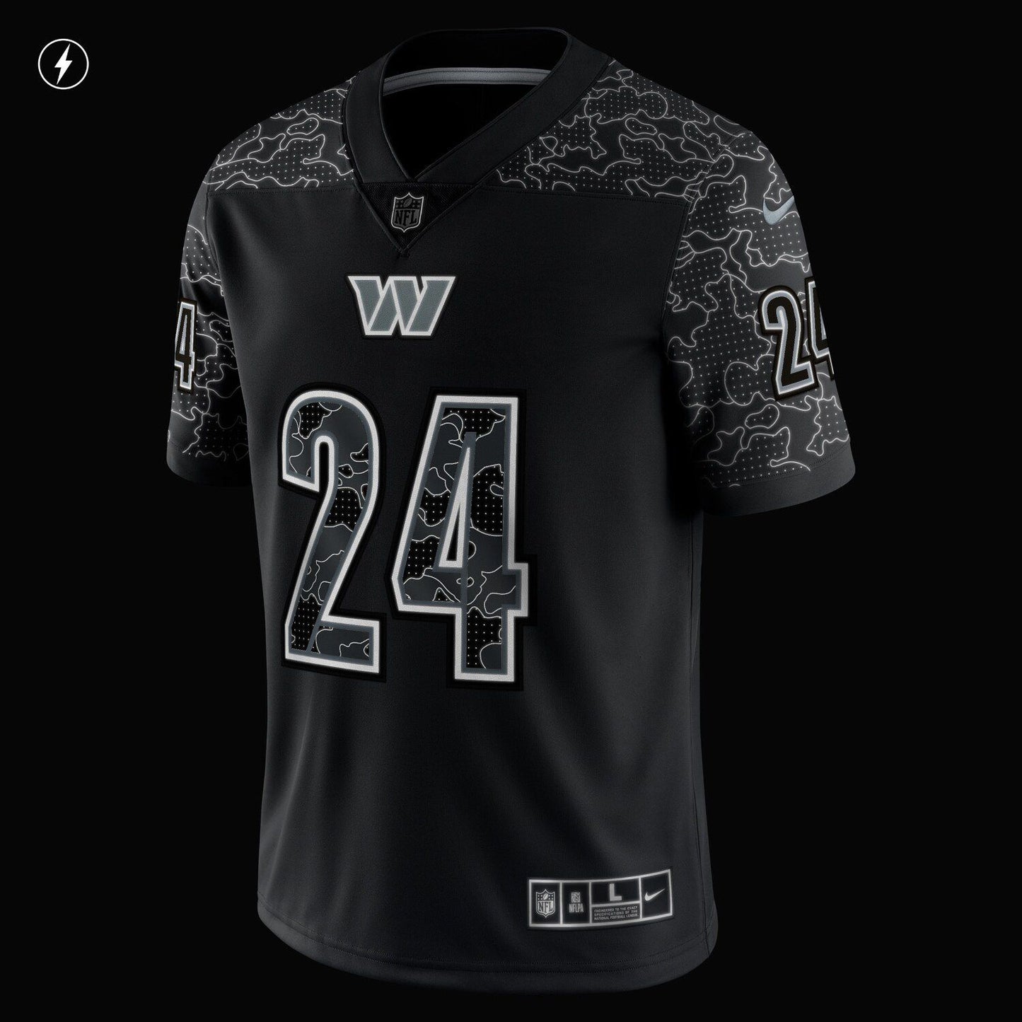 Men's Nike Antonio Gibson Black Washington Commanders RFLCTV Limited Jersey