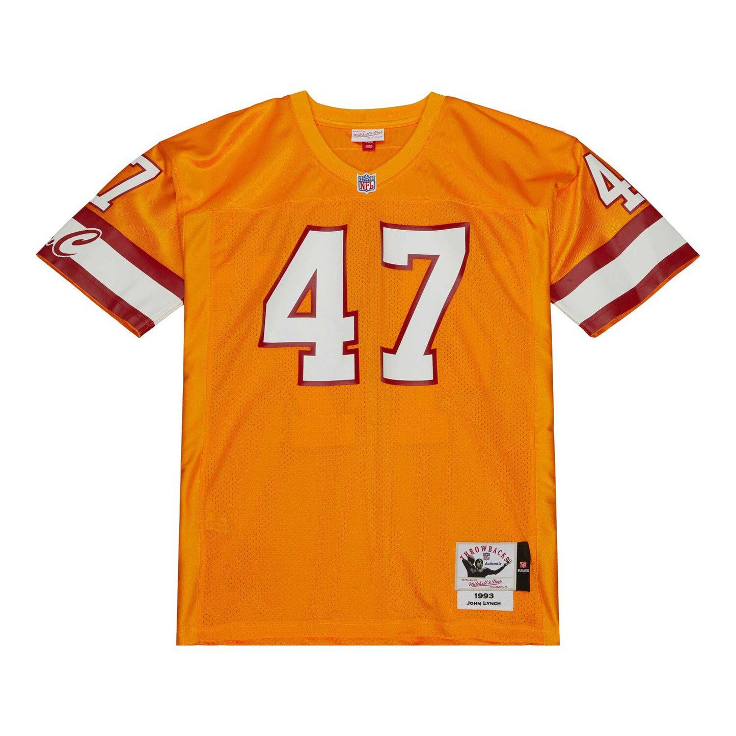 Men's Mitchell & Ness John Lynch Orange Tampa Bay Buccaneers 1993 Authentic Jersey