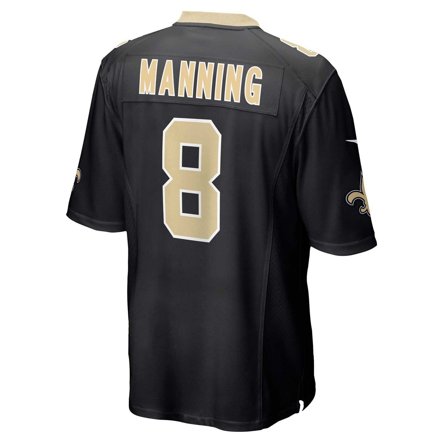 Men's Nike Archie Manning Black New Orleans Saints Retired Player Game Jersey