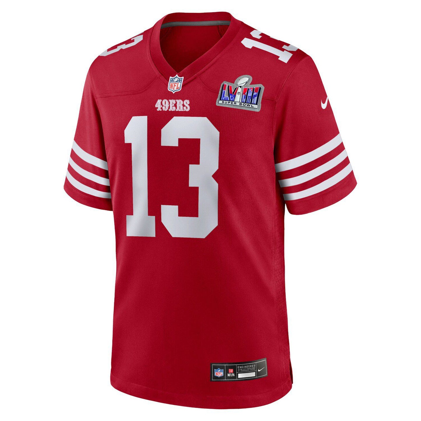 Men's Nike Brock Purdy Scarlet San Francisco 49ers Super Bowl LVIII Game Jersey